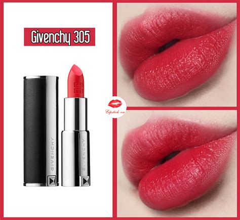 son givenchy le rouge màu 305|Son Givenchy 305 Rouge Egerie Màu Đỏ San Hô .